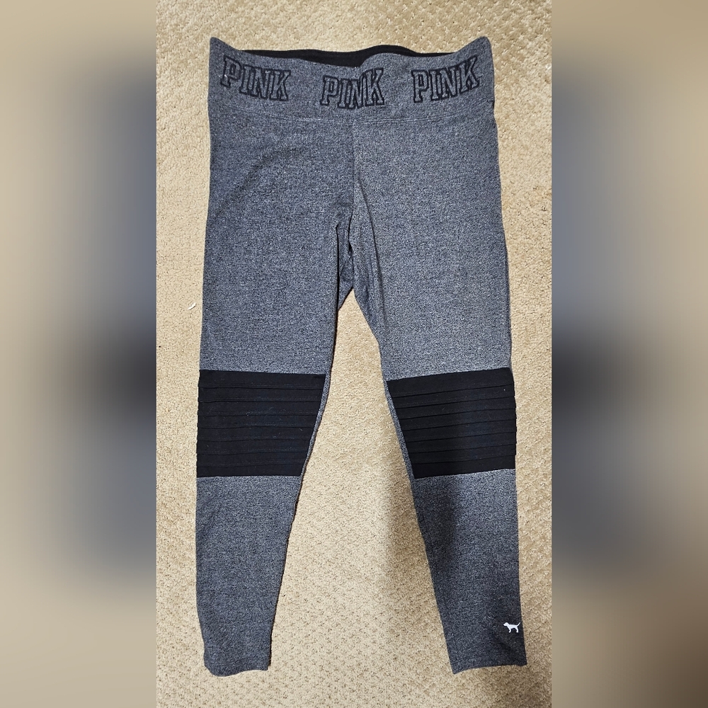 Victoria's Secret PINK Kids Charcoal and Black Leggings